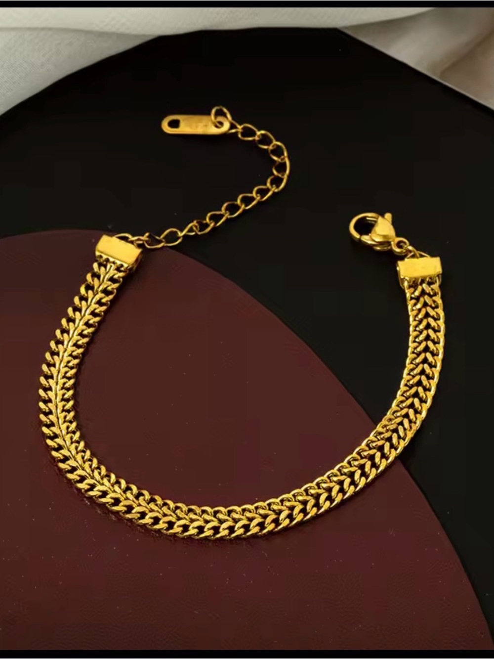 18k gold plated stainless steel bracelet